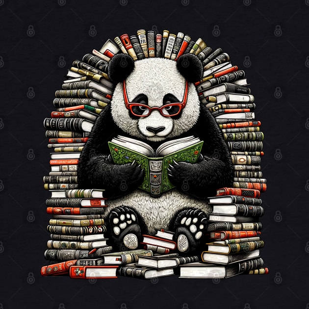 Book Panda Bear Reading Literacy by E